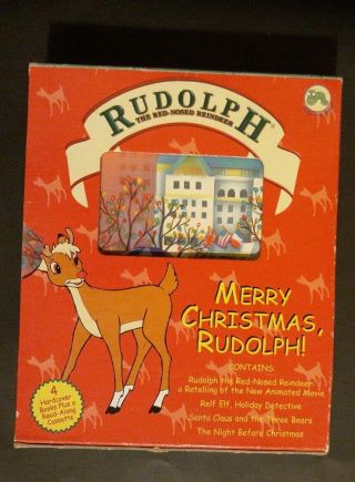 Vintage Set Of 4 Christmas Books Rudolph The Red Nosed Reindeer And 3 More