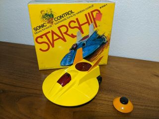 Vintage " Sonic Control " Starship 2001 Toy With Wireless Remote Control