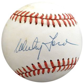 Whitey Ford Autographed Signed Al Baseball York Yankees Beckett H75167