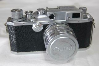 Vintage Canon Iif Rangefinder 35mm Film Camera Canon Lens 50mm F:1.  8