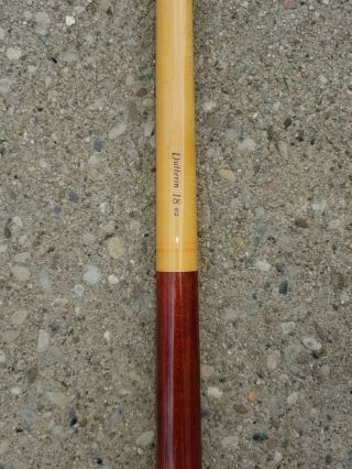 Vintage Dufferin Red Leaf Pool Cue 58 " House Stick 18 Ounce Well Kept