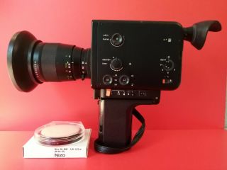 Braun Nizo 801 Black.  8 Movie Camera & Case/ Please Read The Ad.