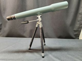 Vintage Bausch & Lomb Balscope 20x Spotting Scope Telescope W/ Tripod