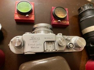 Leica IIIc Camera with accessories serial no 396411 3