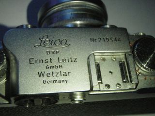 Vintage Leica Ernst Leitz Wetzlar DRP 5cm 1:2 Camera w/ Telephoto Lens & 3