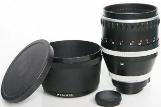 Zeiss Jena Sonnar 180mm F2.  8 Asb Lens Exakta Mount With Shade