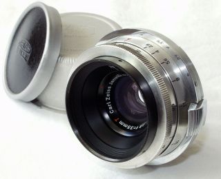 Zeiss Biometar 35mm/2.  8 For Contax With Caps - Scarce