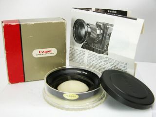 Rare Canon 8 Wide Angle Lens For Canon 814xl - S & 1014xl - S 8