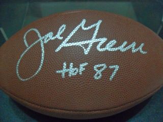 Mean Joe Greene Autograph Signed Football - Pittsburgh Steelers