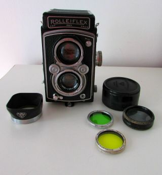 Antique Rolleiflex Drp Drgm Franke&heidecke Camera N°960678 Tessar 3,  5/7,  5mm