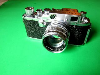 Collectable Vintage Canon Iif Rangefinder Camera In Cond With Leather Case