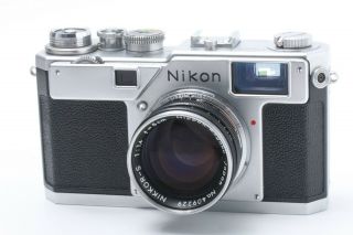 Edex Dhl Read‼ Nikon S4 Rangefinder W/ Nikkor S 5cm F/ 1.  4 Japan O0016