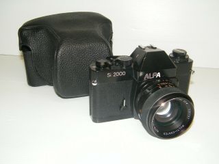 Alpa Si 2000 35mm Slr Camera,  Alpa F1.  4 55mm Lens & Case - - Omaha Ne