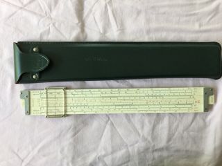 Keuffel & Esser Co.  Slide Ruler 68 1251 W/ Case Vintage