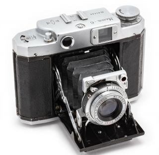 (140) Mamiya - 6 IV early type 6x6 camera w/75/3.  5 lens,  case,  serviced 2