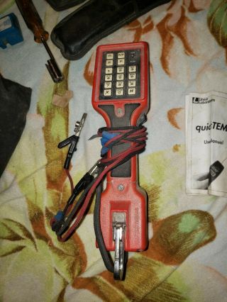 Red Vintage Bell South & Dracon Ts22 Test Phone Lineman Butt Technician