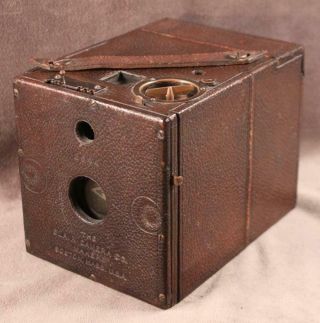 Vintage 1895 Blair Camera Co.  Hawk - Eye Junior Box Camera.  Later Kodak Co