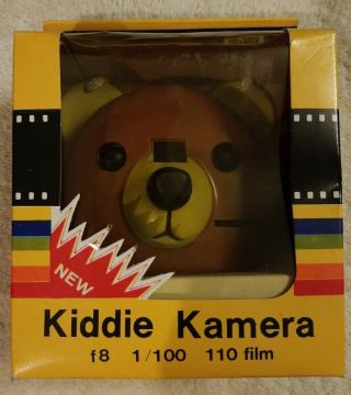 Kiddie Kamera Bear Face Camera Rare Vintage 70 