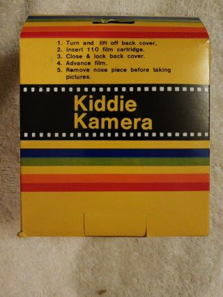 KIDDIE KAMERA BEAR FACE CAMERA Rare Vintage 70 ' s Collectible 110 Film 2