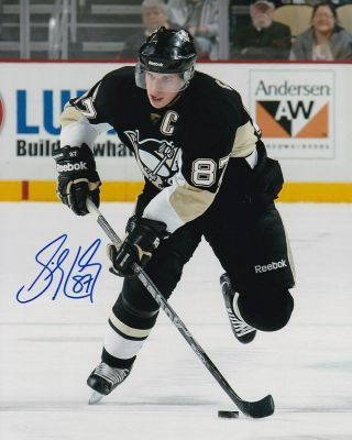 Sidney Crosby Signed Autograph 8x10 Photo Pittsburgh Penguins