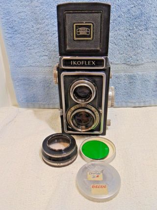 Zeiss Ikon Ikoflex Tlr Camera Novar - Anastigmat 75mm F3.  5 Lens