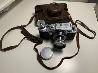 Vintage Wwii 1940 Leica Iii C Model 363825 Range Finder 35mm Camera F2 Summitar