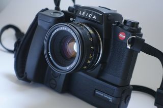 Leica R7 Black 35mm Slr Body W Motor Drive,  Summicron R 50mm F2