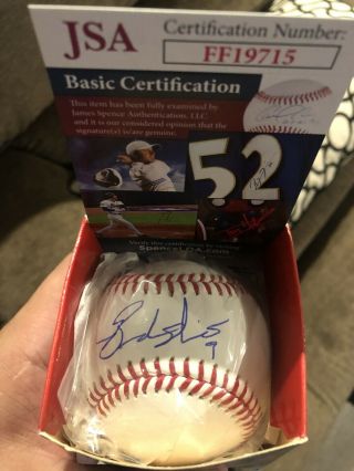 Autographed Brandon Nimmo Official Major League Baseball Ny Mets Jsa Cert