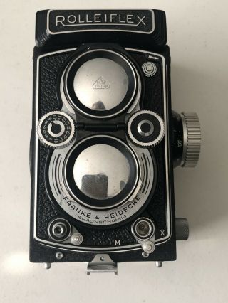 Rolleiflex Tlr Camera With Carl Zeiss F3.  5 Tessar Lens And Accessories