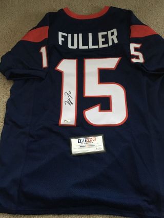 Will Fuller Houston Texans Signed Autographed Blue Jersey Tristar