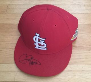 Chris Carpenter St.  Louis Cardinals Autograph Signed 2011 World Series Cap Hat