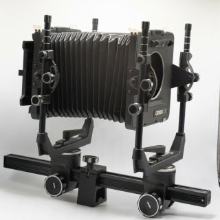 Cambo SC 4X5 Monorail View Camera with Lensboard and Extension Bellows 2