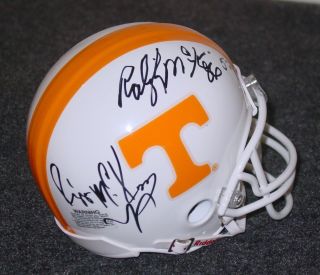 Raleigh & Reggie Mckenzie Signed/autograph Tennessee Volunteers Vols Mini Helmet