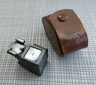 Rare Leitz Leica Aufsu 2 Waist Level Finder W/ Fitted Leather Case