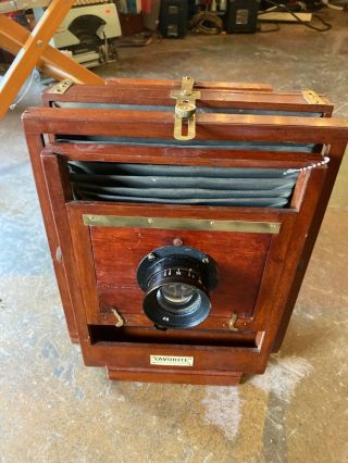 Rochester Optical Company Favorite View Camera Full Plate W 5 " F4 Lens British