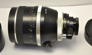 Carl Zeiss Jena Sonnar 180mm f2.  8 Lens Exakta Mount with Hood 2