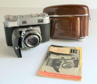 Vintage Kodak Retina Iiic 35mm W/ 50mm 2.  0 Schneider Xenon C Lens,  Case,