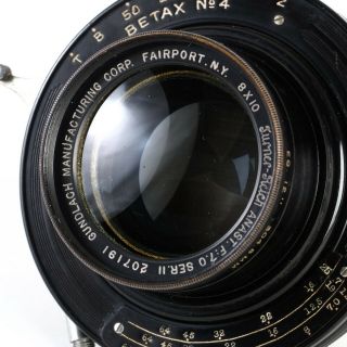 :gundlach Turner Reich Triple Convertible 8x10 Ser Ii 12 " 305mm F/7 Lens [ex,  ]