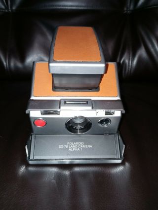 Vintage Polaroid Sx - 70 Land Camera Alpha1 - Silver/leather Tested/works