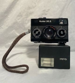 Rollei 35 S Subminiature Camera W/ Flash