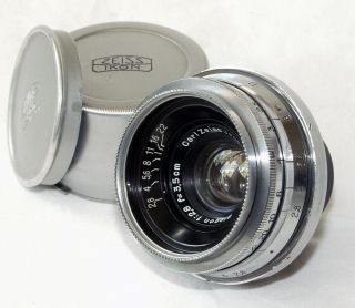 Zeiss Biogon 3.  5cm/2.  8 For Contax With Caps