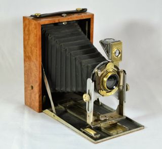 Folding Camera Kodak Premo No.  8 98 - 107 - Year Old Vintge/antique Custom Burl Wood