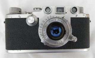 Leica DRP Ernst Leitz Wetzlar 505836 Camera Leitz Elmar f=5cm 1:3.  5 Lens w/case 2