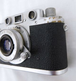 Leica DRP Ernst Leitz Wetzlar 505836 Camera Leitz Elmar f=5cm 1:3.  5 Lens w/case 3