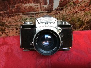 Ihagee Exakta Vx Iia 35mm Film Camera W/c.  Z.  Jena Lens Biotar 2/58 & Penta Prism