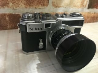 [near Mint] Nikon Sp Rangefinder Camera W/ Nikkor S 50mm F/1.  4 From Japan 370