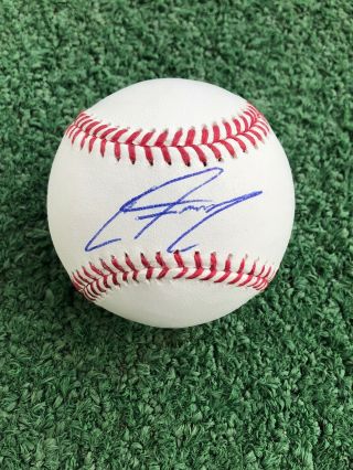 York Yankees Clint Frazier Signed Baseball Jsa Autograph Rookie Mlb