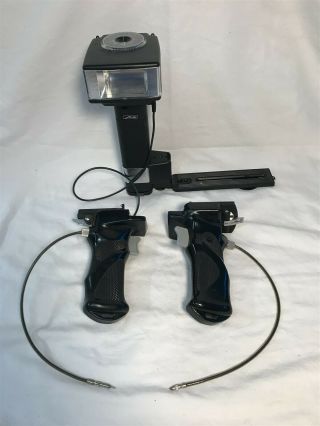 Vintage Germany Camera Equipment Rolleifix Pistol Grip Metz 45 Ct - 1 Flash Mount