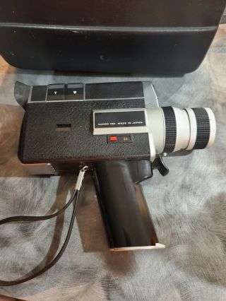 CANON Auto Zoom 518 SV 8 8mm Movie Camera w/ Hard Case and Filter Key 2
