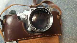 Vintage Leica D.  R.  P.  Ernst Leitz Wetzlar 35MM Camera With Case. 2